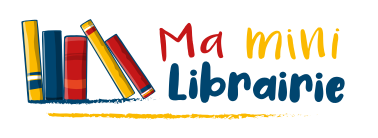 Logo Ma mini librairie, avec une pile de livres